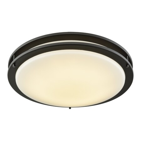 Thomas Clarion 18'' Wide 1Light Flush Mount, Oil Rubbed Bronze CL782031